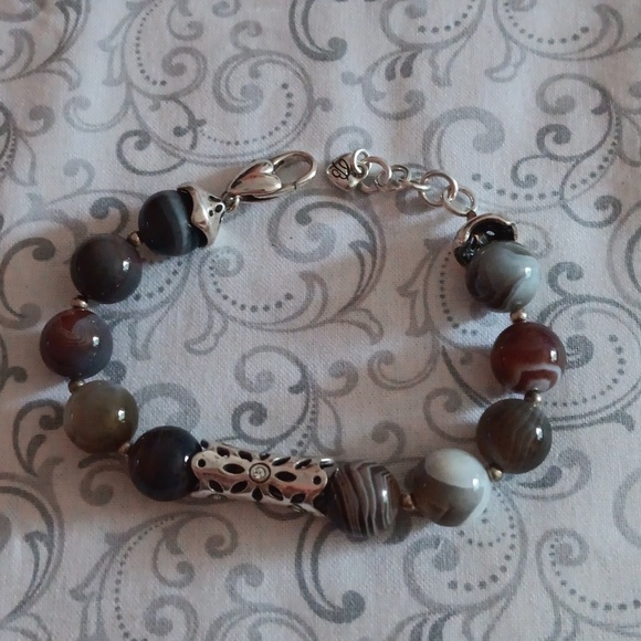 Brighton Natural Stone Agate Bracelet - Picture 1 of 4